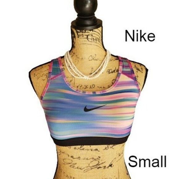 Nike Women's Sports Bra Small Dri Fit Racerback Medium Support Small NWOT - Picture 1 of 8